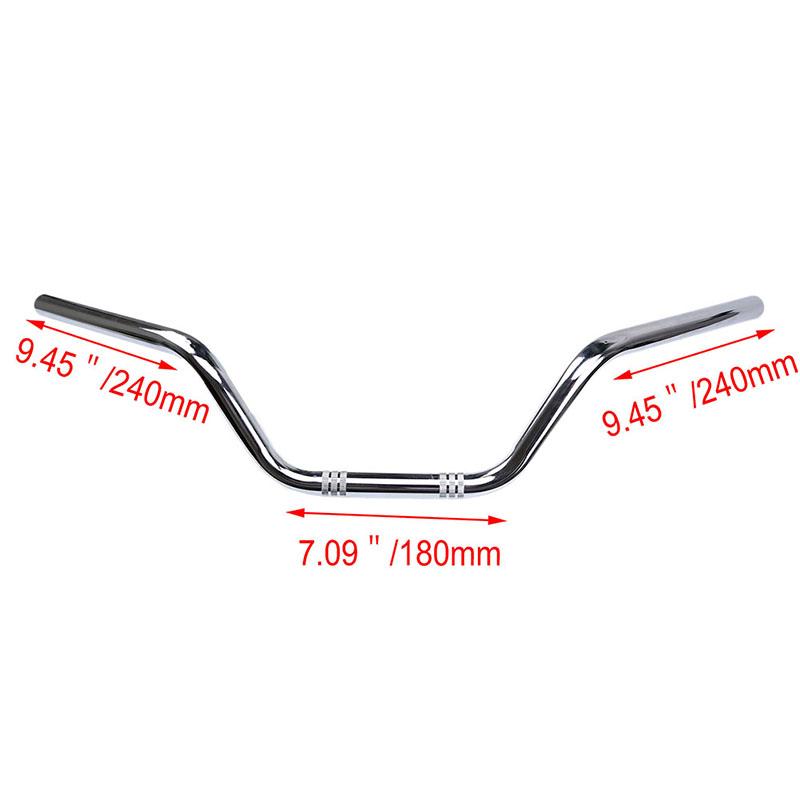 Motorcycle 22mm Handlebars Vintage Steering Wheel Universal Fit for Most Motorcycles Triumph Scrambler Tracker Scooter