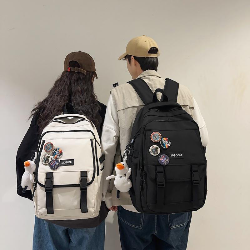 Male Large Capacity Backpack Female Middle School Student Schoolbag Unisex Travel Backpack