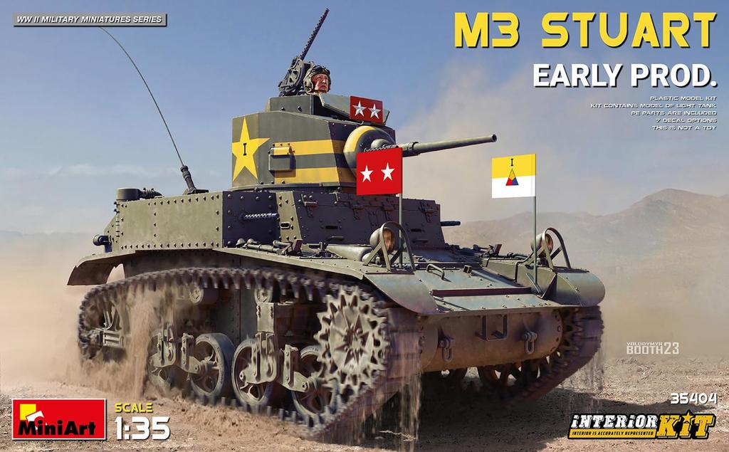 MiniArt Scale American M3 Stuart Early Model Interior Kit Plastic Model Kit MA35404 1/35