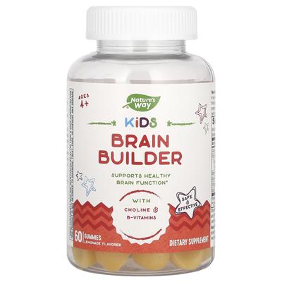 Brain Builder Gummies for Children, Ages 4 and Up, Lemonade, 60 Gummies