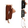 Women's Summer Casual Wide Leg Pants In Premium Quality Solid Color Design