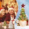 Resin Gnome Christmas Tree Tabletop Christmas Tree Resin Crafts Gnome Statue Home Ornaments Christmas Decoration