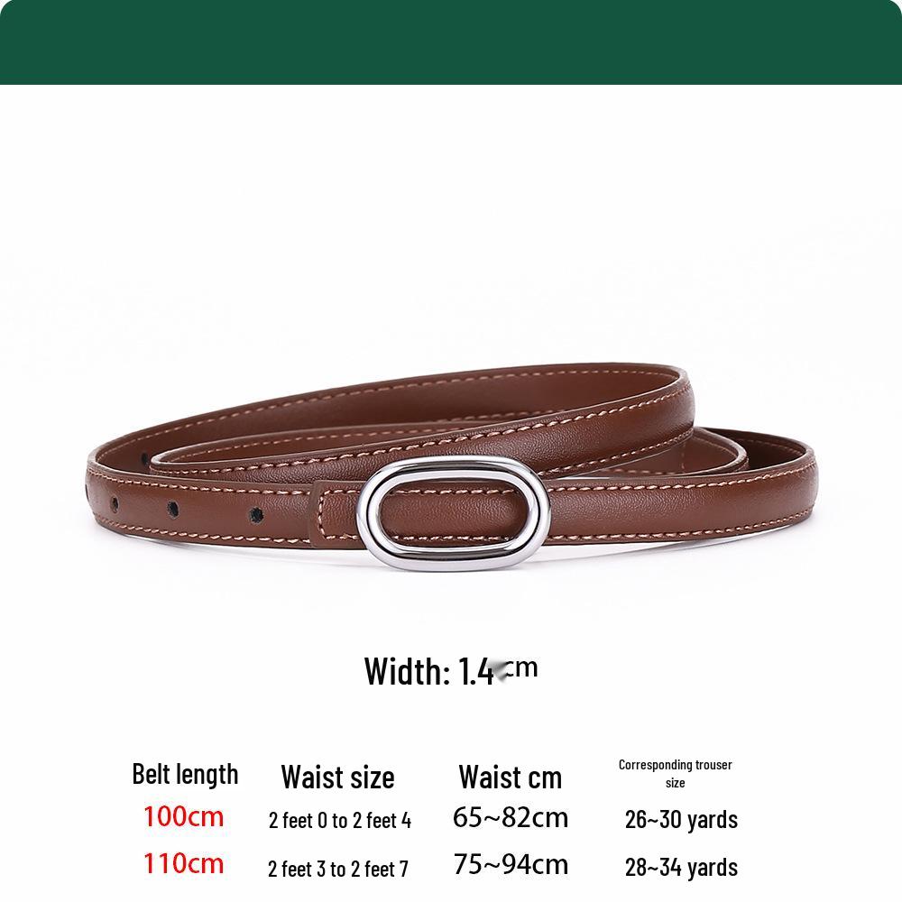 Women's Fashionable Cowhide Waist Belt - High-End, Versatile Accessory