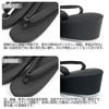 Kyoto Usagido Funeral Zori Sandals Black Ritual Use Shoe Clip 25cm Japan FS