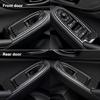 AIRSPEED Carbon Fiber Window Lift Switch Decorative Panel for Subaru WRX Generation VB RHD Stylish Interior Decorative Sticker with Tape for a Stylish