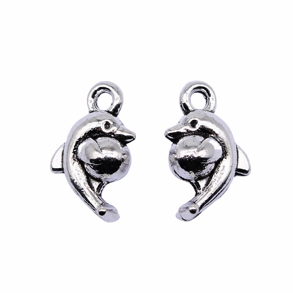 Mermaid Tail Charms Alloy Pendants For Ocean Themed Jewelry Making