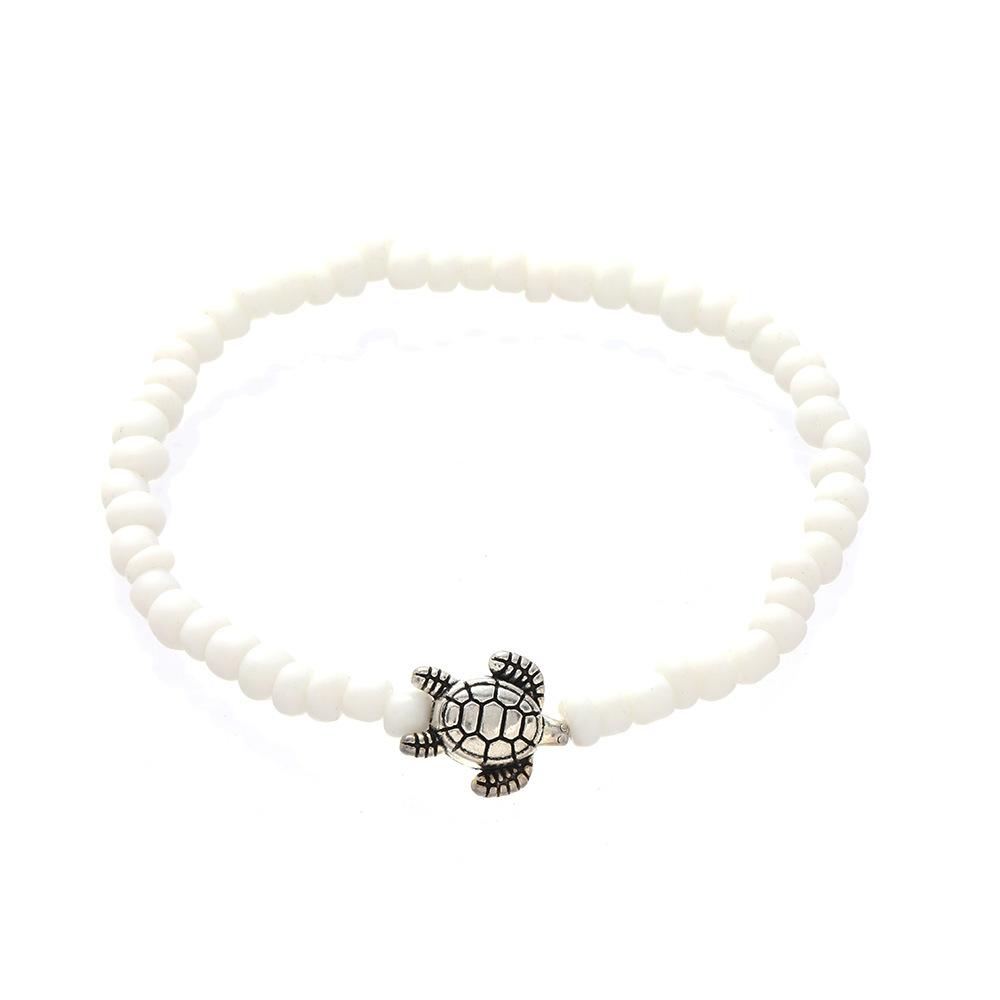 Anklets, Personalized Turtle Handmade Wear Rice Beads, Women'S Beach Anklets, Foot Accessories