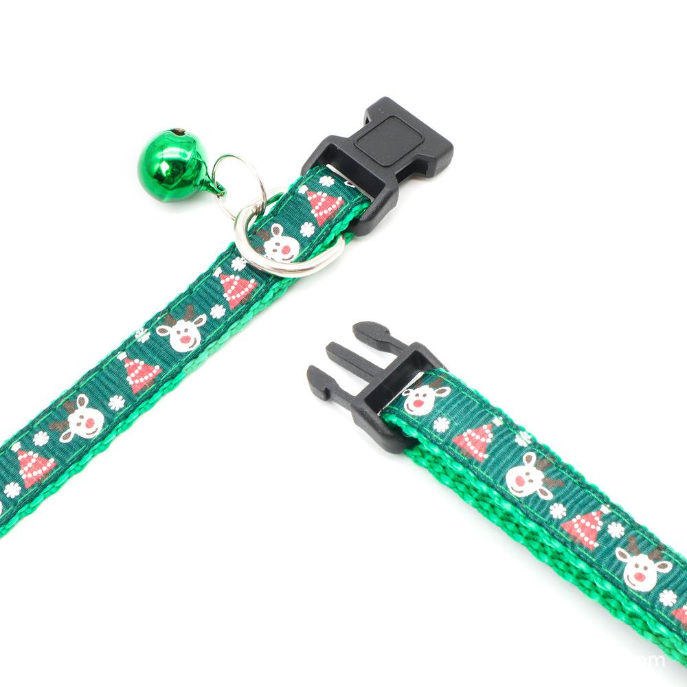 Christmas Pet Collars for Small Dogs Cat  Adjustable Safety Buckle Necklace Chihuahua Puppy Kittens Puppy Collar Pet Accessoires