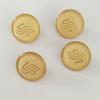 Mixed Sewing Buttons Easy Install Uniform Buttons Durability Uniform Suitable for Airline and Airport Academy Students