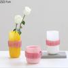 Thickened Stained Glass Vase Handicrafts Flower Pots Table Decoration Flowers Arrangement Floral Vases Room Aesthetic Decor