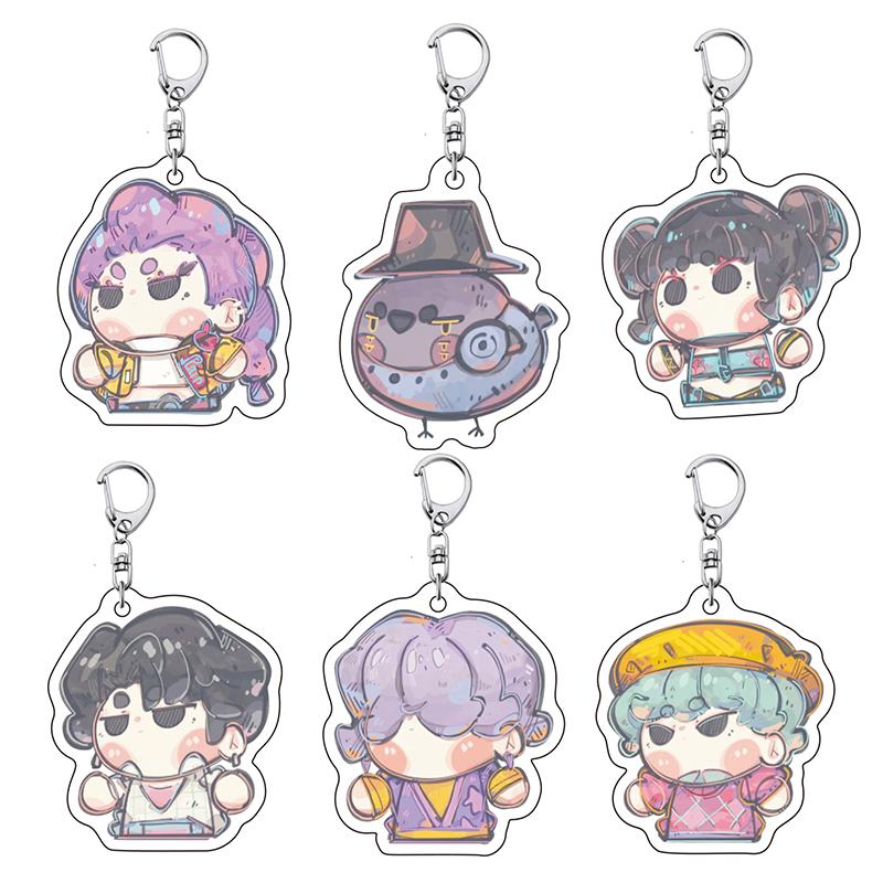 1 Set Kpop Demon Hunter Schlüsselanhänger Saja Boys Schlüsselanhänger Kpop Schlüsselring für Taschen Accessoires Partygeschenke Huntrix Schlüsselanhänger Fangeschenke