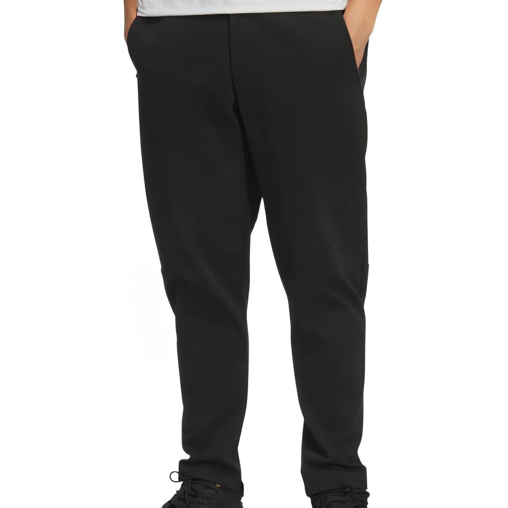 adidas SS25 Seria Wuzong Casualowe Miękkie Przyjazne dla Skóry Modne Dzianinowe Spodnie Sportowe Męskie Spodnie Dół Czarne JZ4190