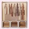 Clothes Storage Boxes Foldable Storage Box Clear Window Double Zipper Waterproof Fabric Bin For Dorm Laundry