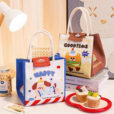 Cute Cartoon Insulated Lunch Bags With Handles Perfect For Students & Office Workers Large Capacity Food Storage Tote Picnics