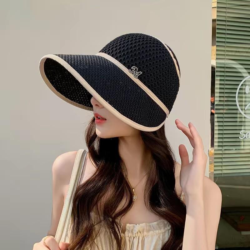 Korean-Style Women's Wide Brim Sun Hat with Bow and Face Mask - Versatile Outdoor UV Protection Hat for Adults