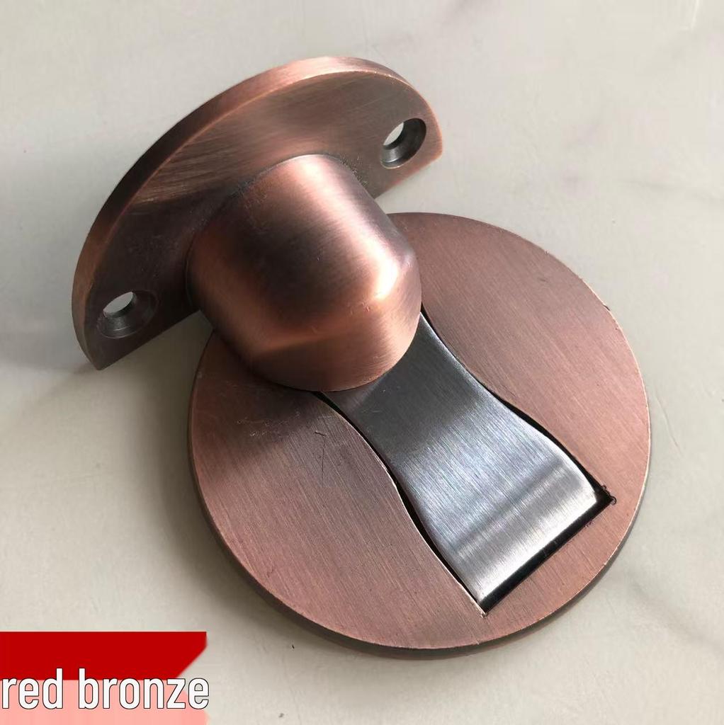 Invisible Zinc Alloy Anti-Rust Magnetic Floor Door Stop with Glue.