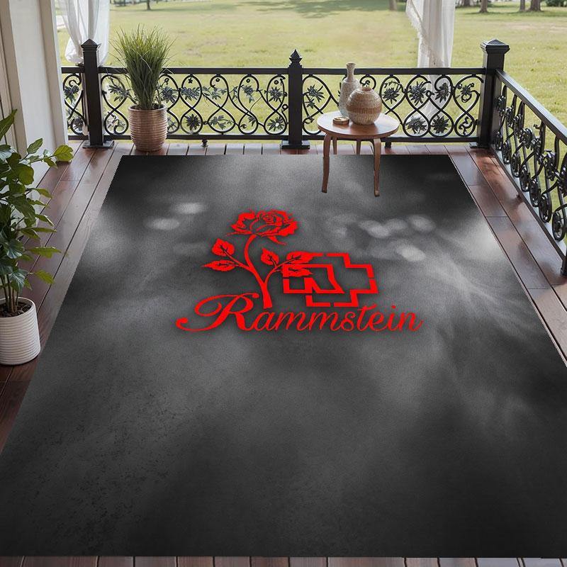 Soft Floor Carpet Rammstein Pattern Area Rug Decorative Mat For Home Room Decoration