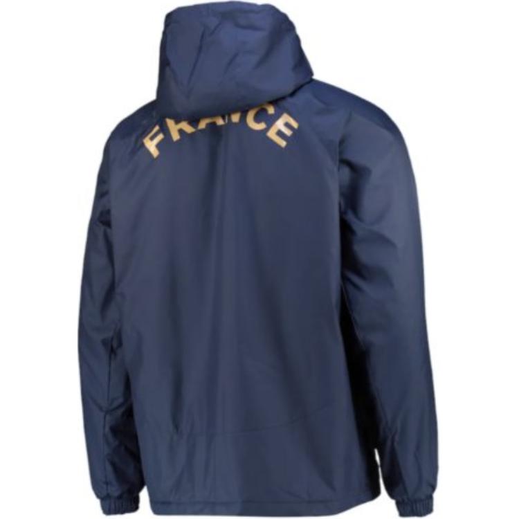 Nike Solid Color Zip-Up Hooded Jacket Men Outerwear Blue DH4698-410