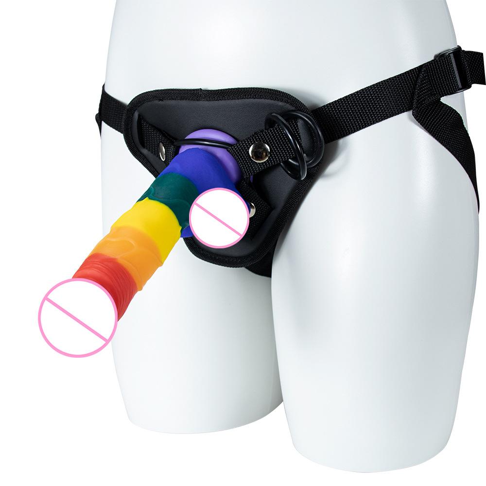 Buy Liquid Silicone Rainbow Penis Dick Dildo Femdom Pegging Fourth Love LGBT Lesbian Sex Women Wearable Panties Adult Toys at affordable prices — free shipping, real reviews with photos — Joom