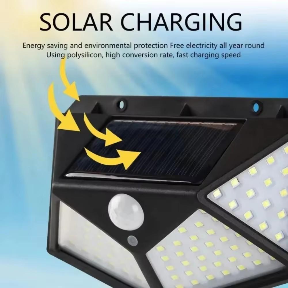 Multifunctional Solar Lamp Outdoor Garden Decoration Solar LED Light Waterproof Sunlight Powered Spotlight with Motion Sensor