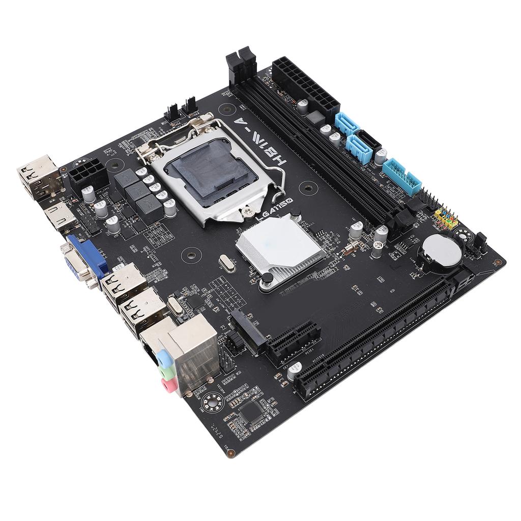 H81M A Mining Motherboard for LGA1150 ATX DDR3 Serial ATA3.0 M.2 NVME 1920x1080 60Hz PCIE 2.0x16 Gaming Motherboard for