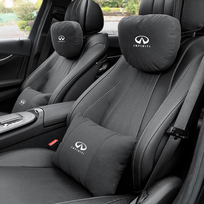 For Infiniti QX30 Q50 Q60 Qx70 QX80 Qx56 Fx35 Ex35 G25 G35 G37 JX35 Car Headrest Neck Support Lumbar Cushion Soft Neck Pillow lm9