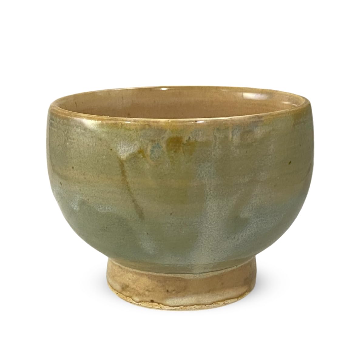 

J-kitchens Hasami-yaki Matcha Bowl, Shino-glazed Blue, Kiln-changed, Suitable for Outdoor Tea Ceremony (Approx. 350cc) Japanese Powdered Green Tea