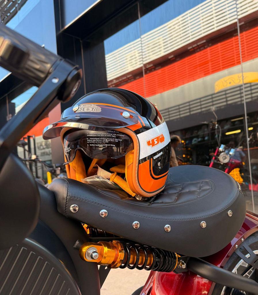 Unisex American Cruiser 3/4 Motorcycle Helmet