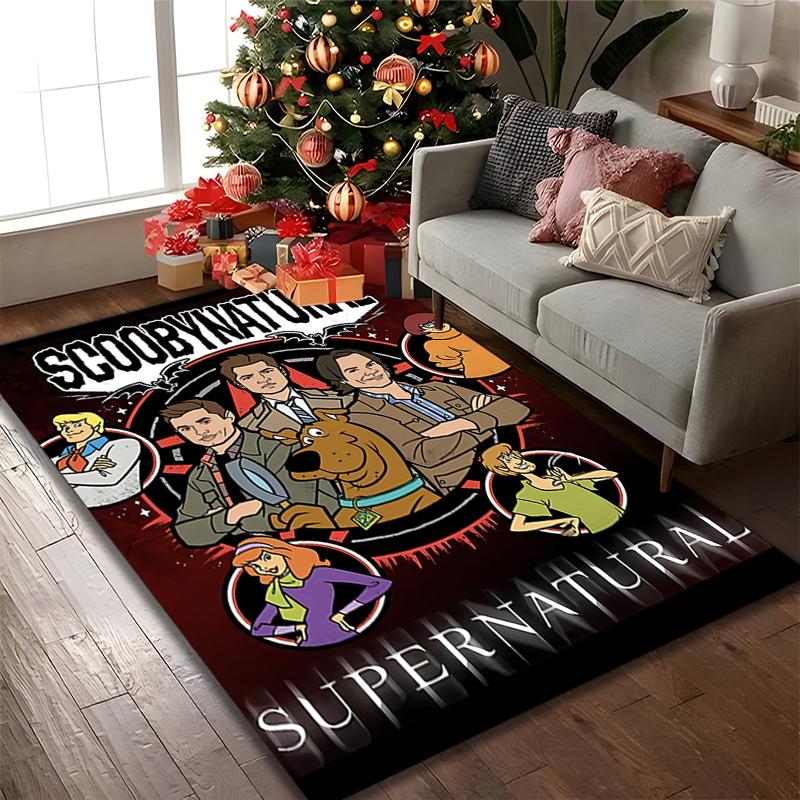 1pc Area Rug Appropriate for Office, SCOOBY-DOO Carpet, Versatile Printed Chair Rug, Durable Home Sofa Carpet