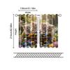 2 pcs, filtering curtains (excluding rods, non-movable, without batteries) Cat Pattern for use in bedrooms and living rooms