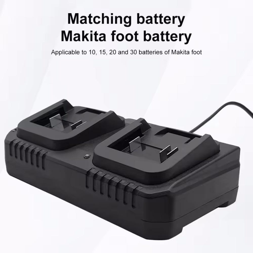 Lithium Battery Dual Charger 2 Ways Power Tool Battery Charger EU/US Plug For Makita 18V 21V Battery BL1415/1815/1830/1850