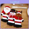 Charming Santa Claus Cutlery Holder Set For Festive Holiday Table Decoration