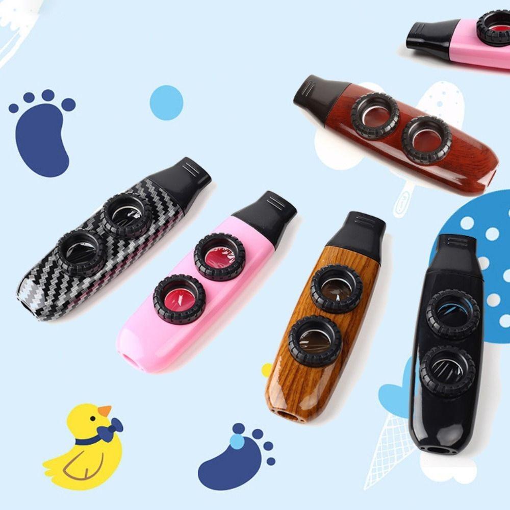 

Portable Musical Instruments Whistle Musical Toy Kids Beginner Gifts Black