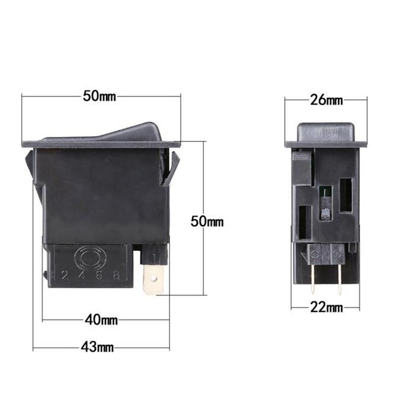 1PC High Low Turn Off Three Gear Switch Car Truck Motorcycle Headlight Switch Button On Off Control