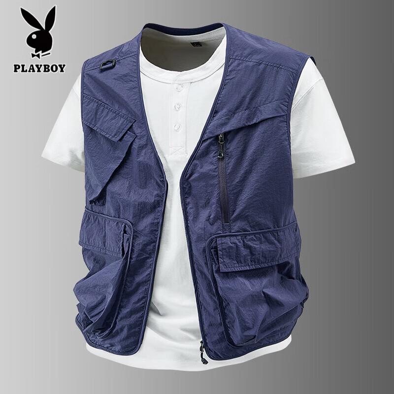 PLAYBOY Men s Outdoor Multi-Pocket Functional Top 3XL/190