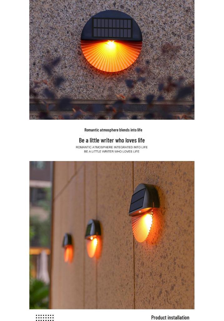 Solar Courtyard & Garden Wall Lamp - Outdoor Balcony & Street Lighting Fixture
