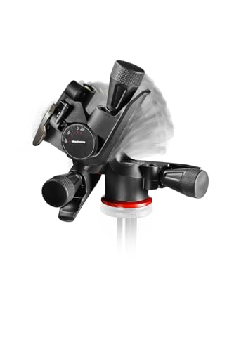 Manfrotto XPRO 3-Way Pan Head A00057BMN 1kg Lightweight Heavy-Duty Professional Photography Equipment Load Capacity 12kg Quick Plate Included Cleaning