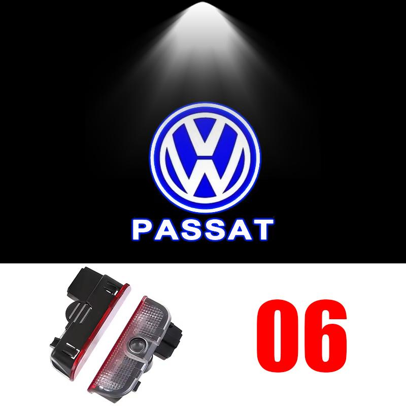 

2026 Hot For Volkswagen VW 2 For VW Touareg Golf 5 6 7 Passat B6 B7 B8 B9 Jetta GTI MK6 MK7 R LED Car Door Projector Welcome Gho