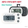 Digital Freezer Room LCD Waterproof Refrigerator Thermometer Magnetic Back&Hook for Kitchen Home Restaurant