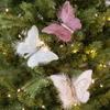 Sequins Artificial Butterfly Glitter Butterfly Tree Decoration  Party Decoration