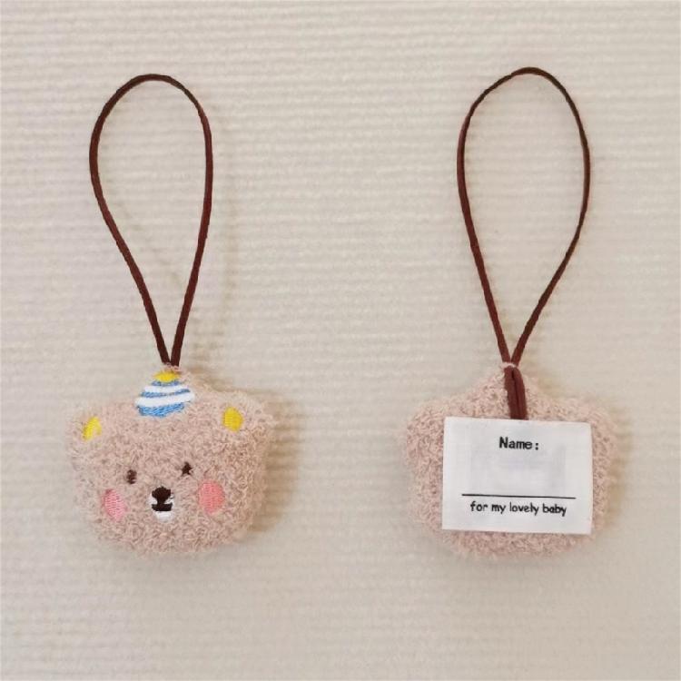 Cartoon Bär Baby Namensschild Schlüsselanhänger Neugeborenen Tasche Namensschild Anhänger Kinder Geschenk