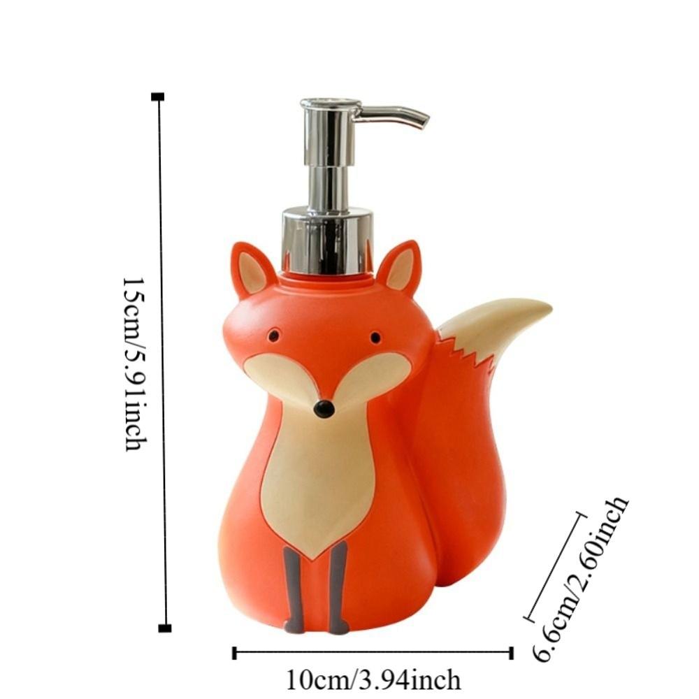 Cute Vixen Soap Dispenser Bottle Animal Design Shampoo Soap Dispenser  Home Decoration