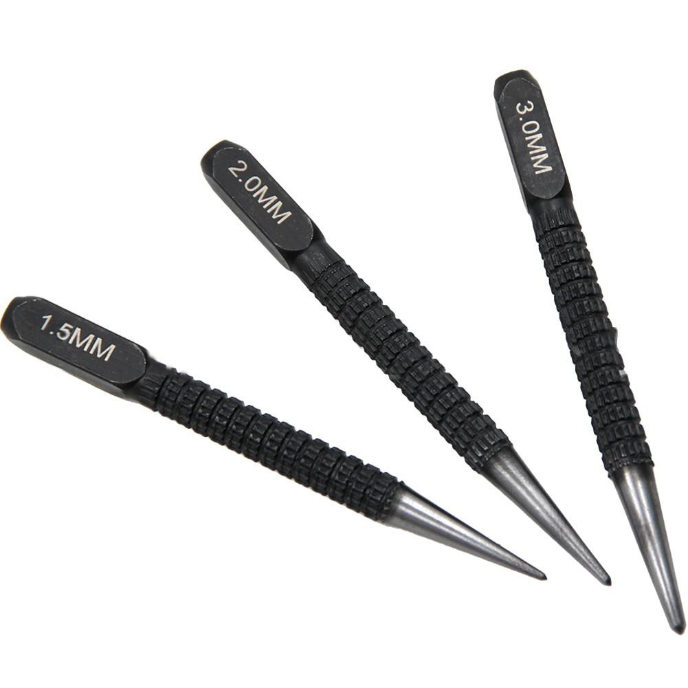 Center Punch Locating Punch Drilling Fixer Black Cylindrical Nail Punching Pin