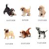 Cute Gift Pug Dog Simulation Dog Hound Farm Figurines Miniature Ornaments Animal Model