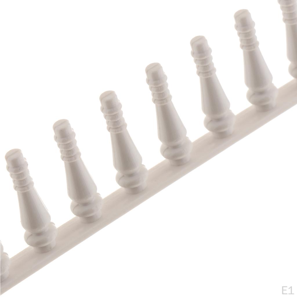 White Plastic Fence DIY Toy Garden Accessories