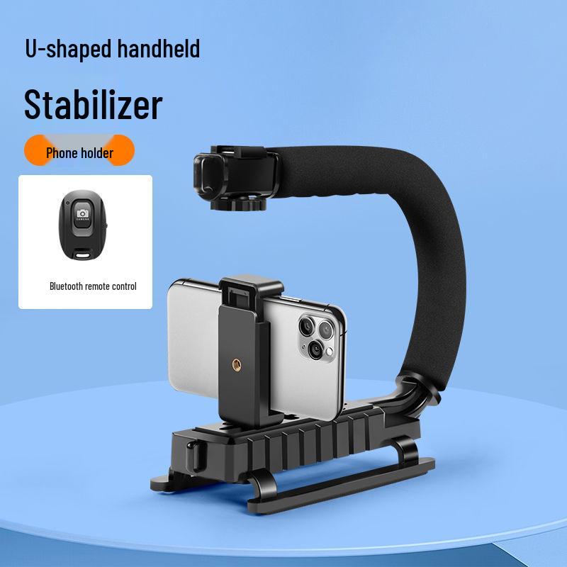 U-shaped Handheld Gimbal Stabilizer for Smooth Mobile Video and Vlog Shooting
