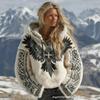 Womens Fleece Hoodie With 3D Cat Print Long Sleeve Thick Warm Sweatshirt Street Style Winter 2025