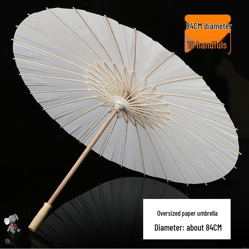 Handmade Children's Oil Paper Umbrella - Chinese Intangible Cultural Heritage, Small Flower Pattern, Ancient Style, Graffiti Material