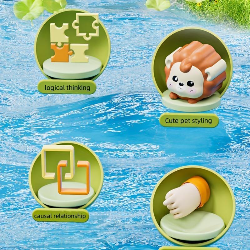 Montessori Pop-up Tierspielzeug und Lernboxen - Fördern Logik und motorische Fähigkeiten, geeignet für Kindergeburtstagsgeschenke