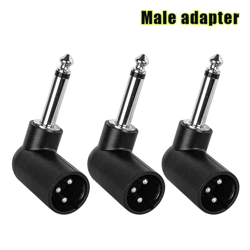 XLR to 6.35mm Audio Adapter Right Angle for Superior Sound Quality Professional Use